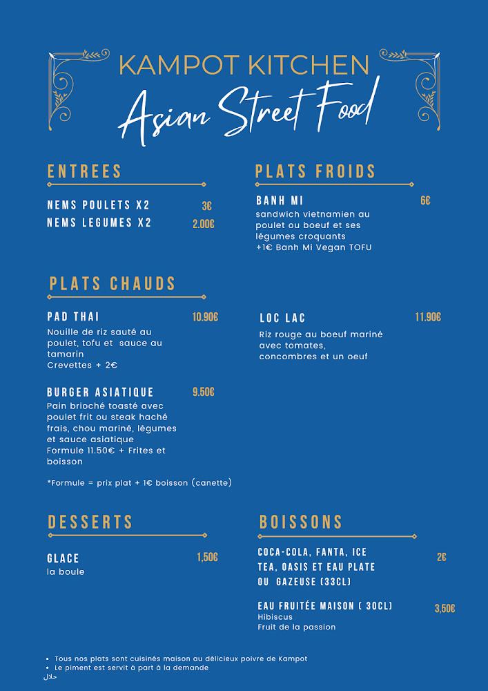 Kampot Kitchen - Menu Image 1